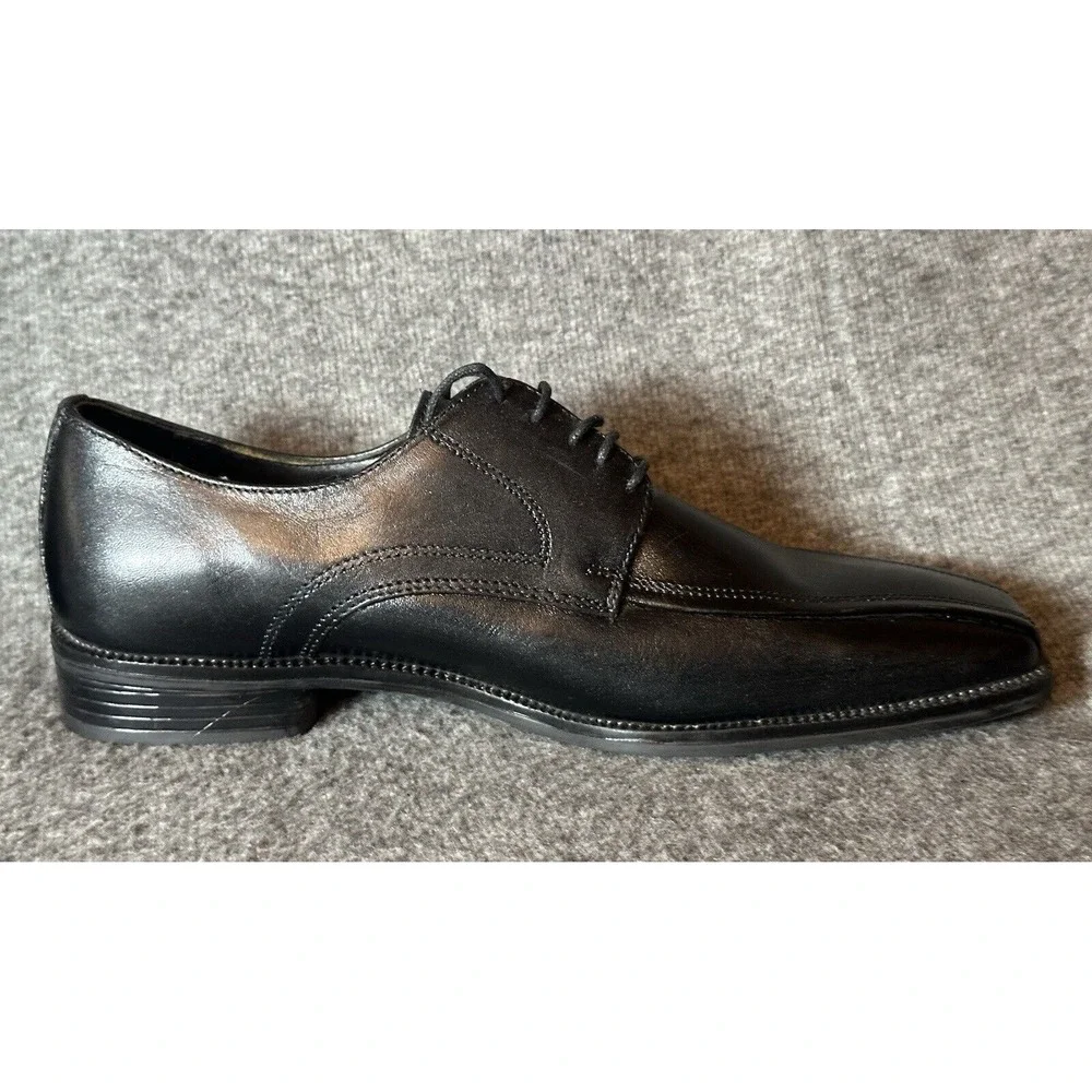 Stacy Adams Shoes Mens 10 M Black Leather Lace Up Dress Formal Classic Grandpa